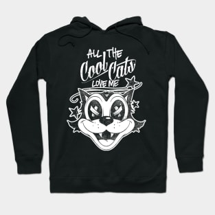 Rad Cool Cats Love Me - Retro Rockabilly Lowbrow Hoodie